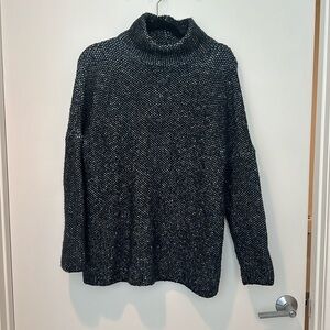 Oversized thick turtleneck sweater